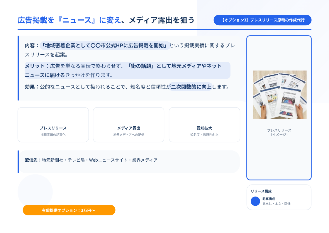 自治体公式HP掲載を通じた「地域NO.1信頼獲得」プロジェクトのご提案 4枚目