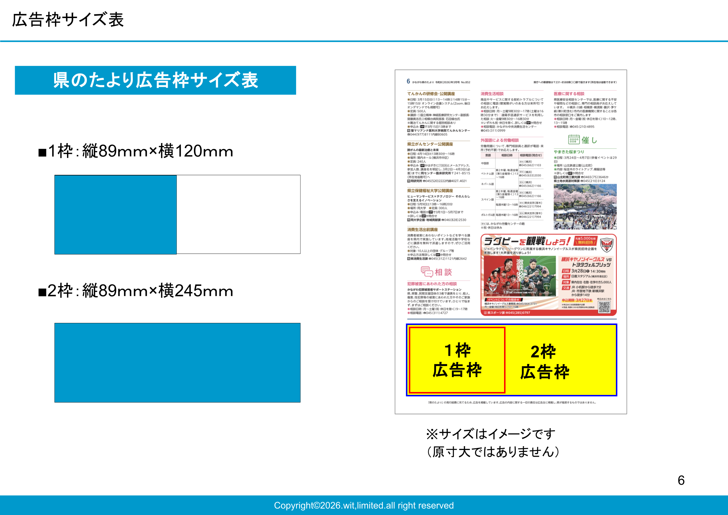 神奈川県260万部の全戸配布を行う公式広報紙媒体資料4枚目