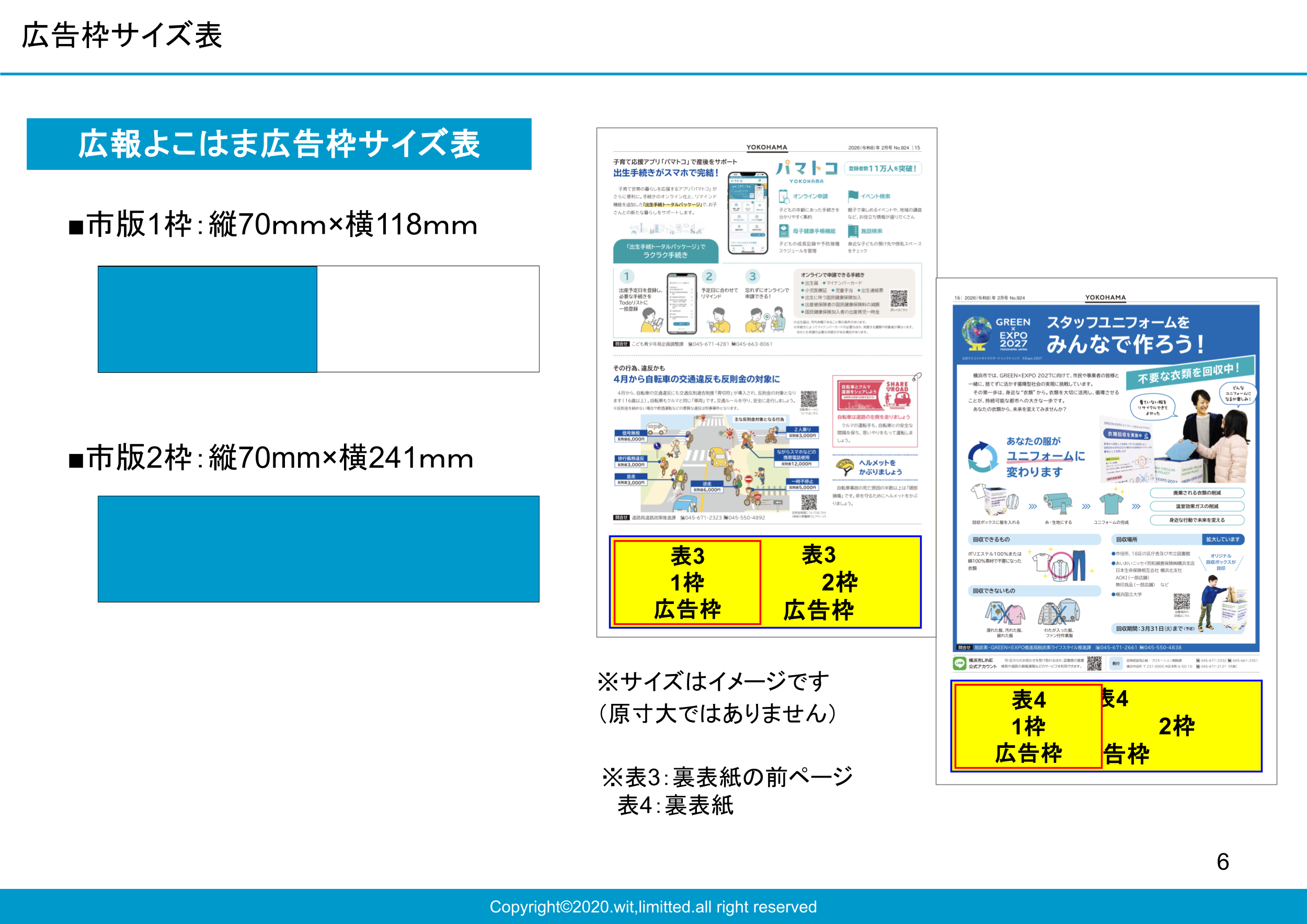 横浜市内160万部の全戸配布を行う公式広報紙媒体資料4枚目